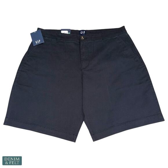 GAP Flat Front Shorts Navy Blue Men’s Size 32 & 34 Cotton Blend NEW/NWT!! - Picture 8 of 14